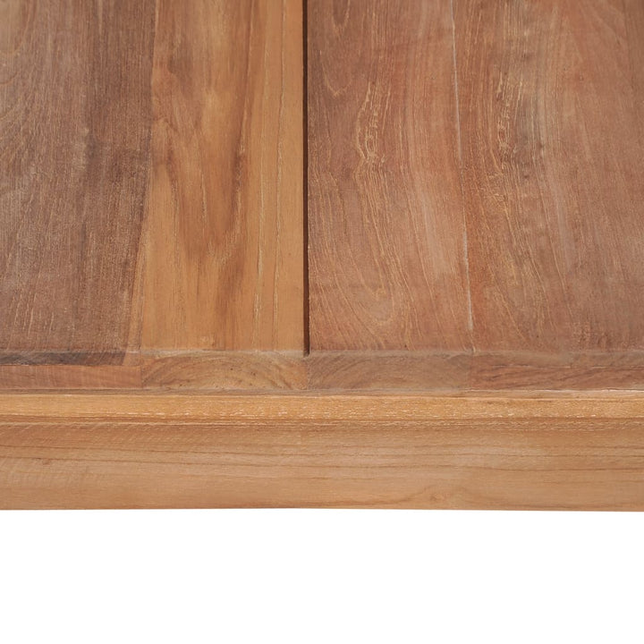 sofabord i massivt teaktræ med naturlig finish 60 x 60 x 40 cm