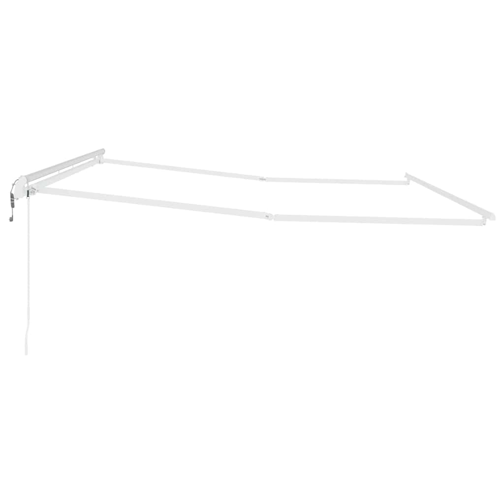 Markiseramme Hvid 400 × 300 cm Aluminium