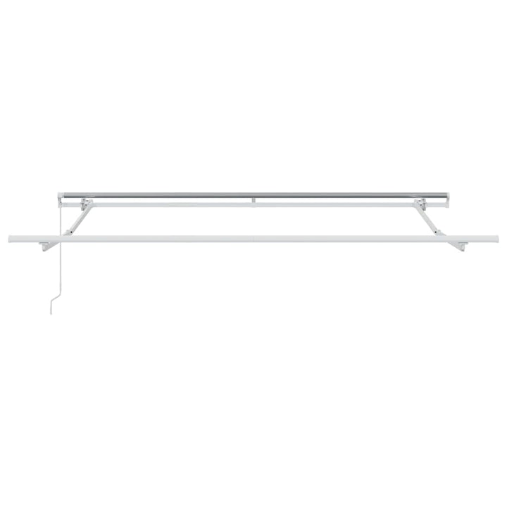 Markiseramme Hvid 350 x 250 cm Aluminium