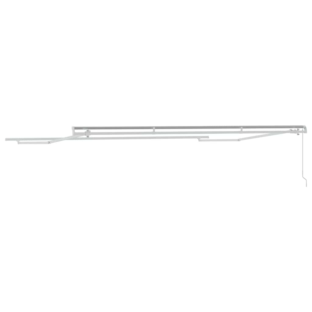 Markiseramme Hvid 500 × 300 cm Aluminium