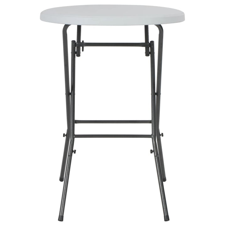 foldbart barbord HDPE 80 x 110 cm hvid