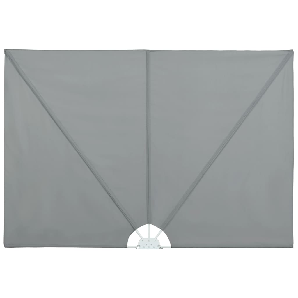 sammenklappelig sidemarkise til terrasse grå 300 x 200 cm