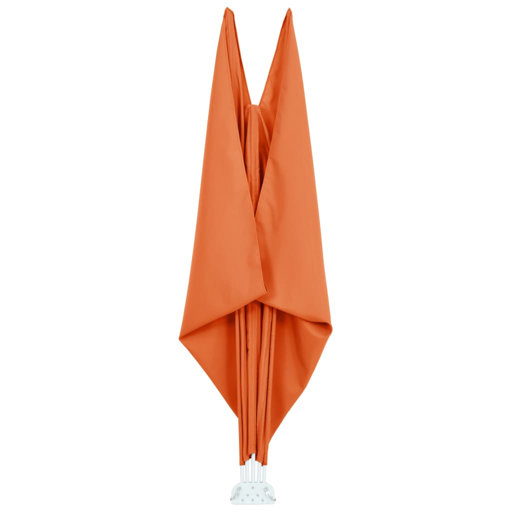 sammenklappelig sidemarkise til terrasse terracotta 240 x 160 cm