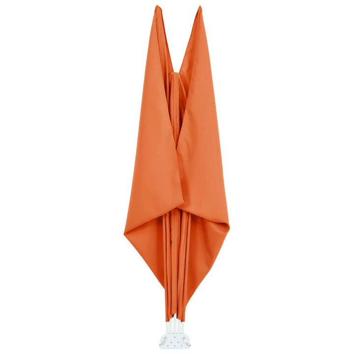 sammenklappelig sidemarkise til terrasse terracotta 300 x 150 cm