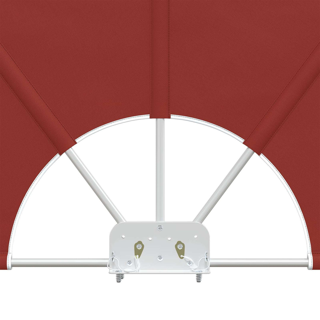 sammenklappelig sidemarkise til terrasse terracotta 400 x 200 cm