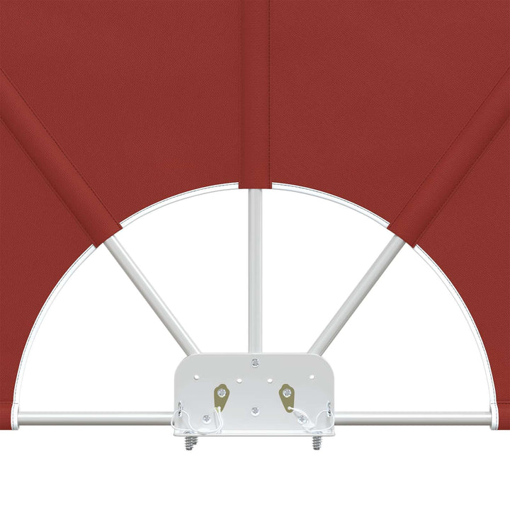 sammenklappelig sidemarkise til terrasse terracotta 400 x 200 cm
