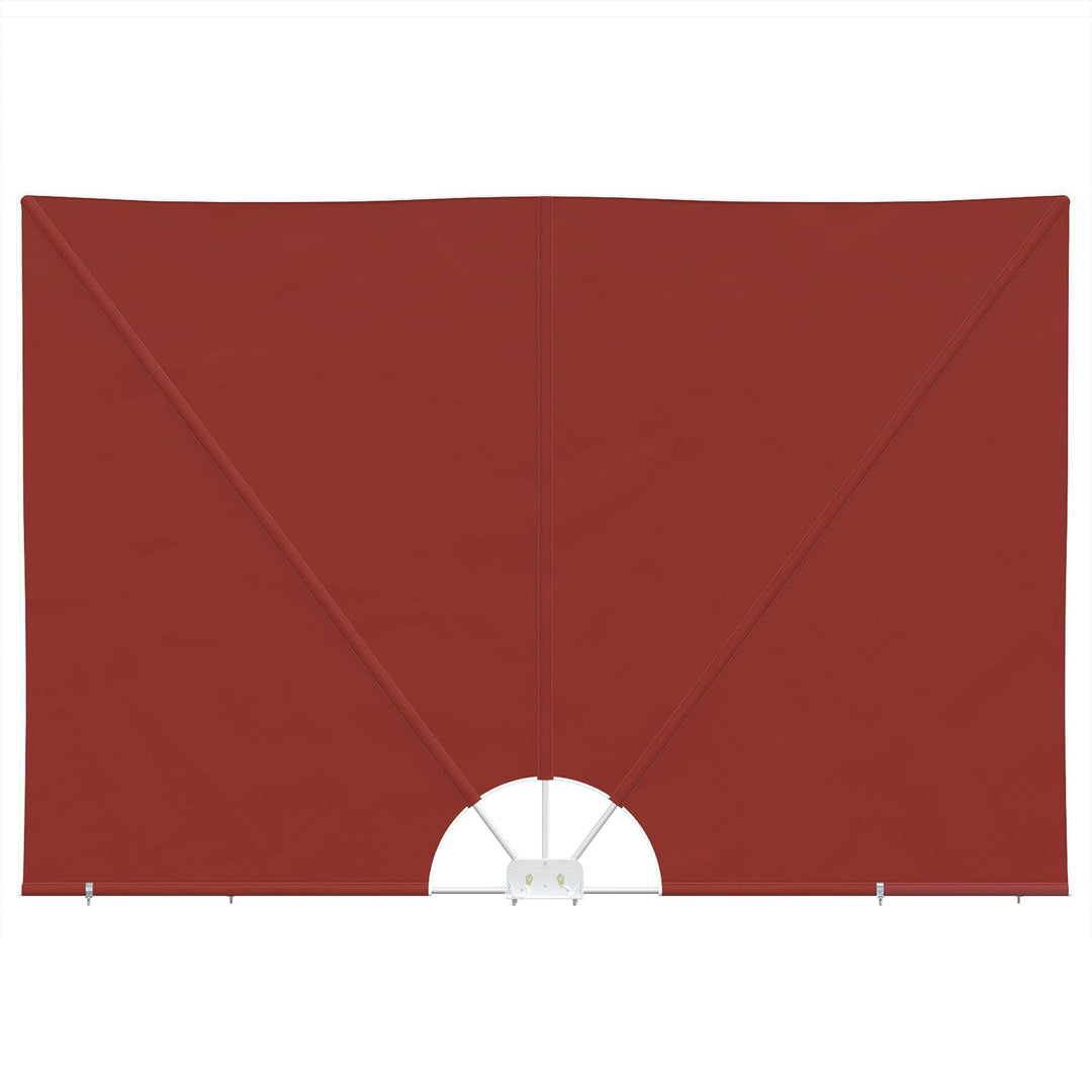 sammenklappelig sidemarkise til terrasse terracotta 400 x 200 cm