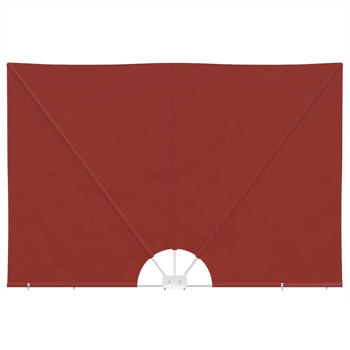 sammenklappelig sidemarkise til terrasse terracotta 400 x 200 cm