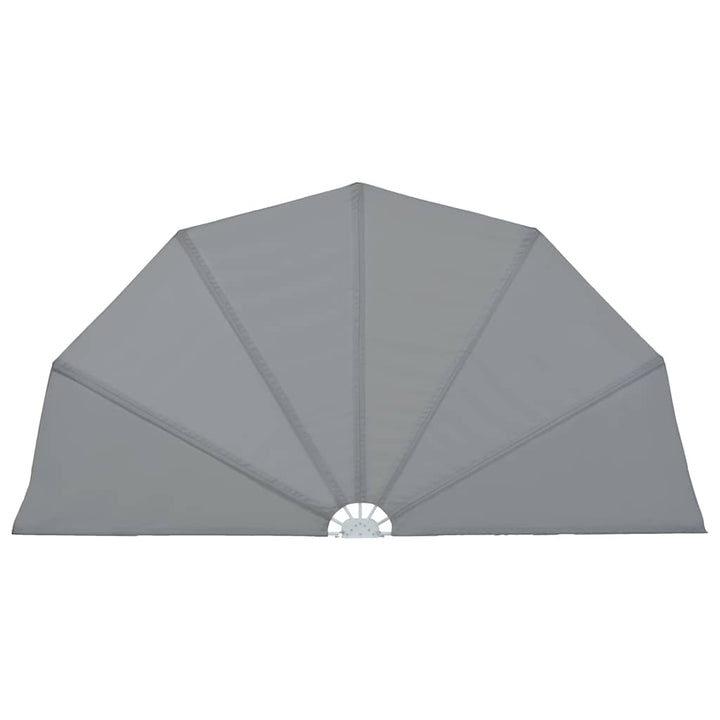 sammenklappelig sidemarkise til terrasse grå 160 cm