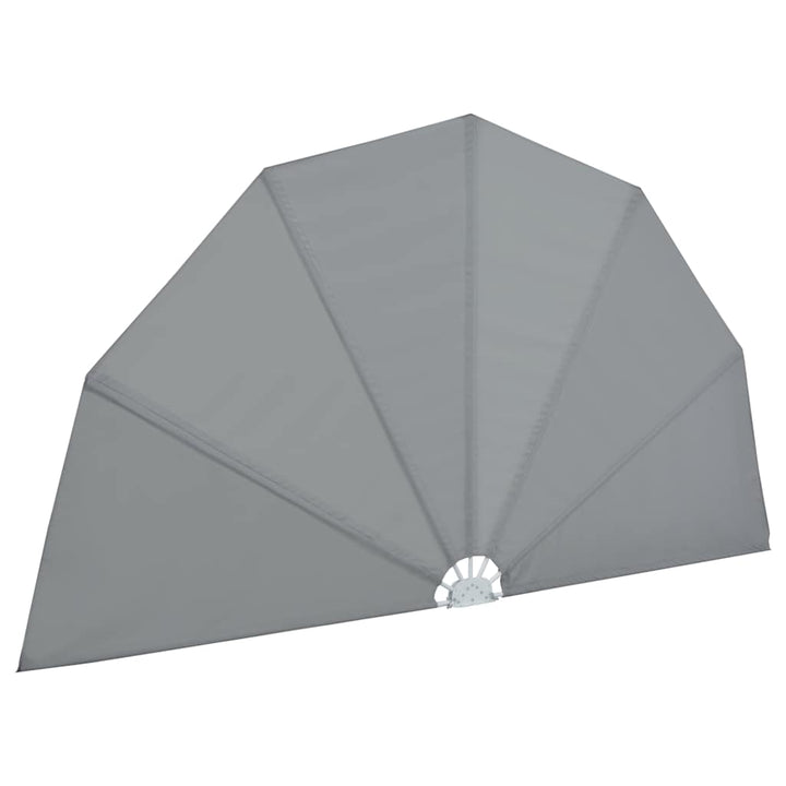 sammenklappelig sidemarkise til terrasse grå 160 cm