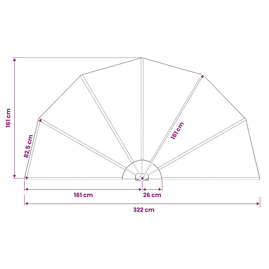 sammenklappelig sidemarkise til terrasse cremefarvet 160 cm
