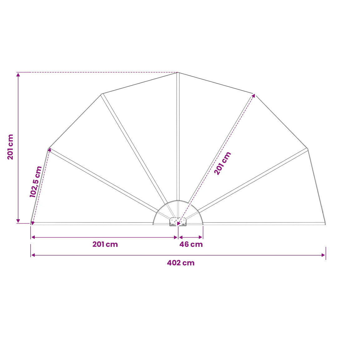sammenklappelig sidemarkise til terrasse cremefarvet 200 cm