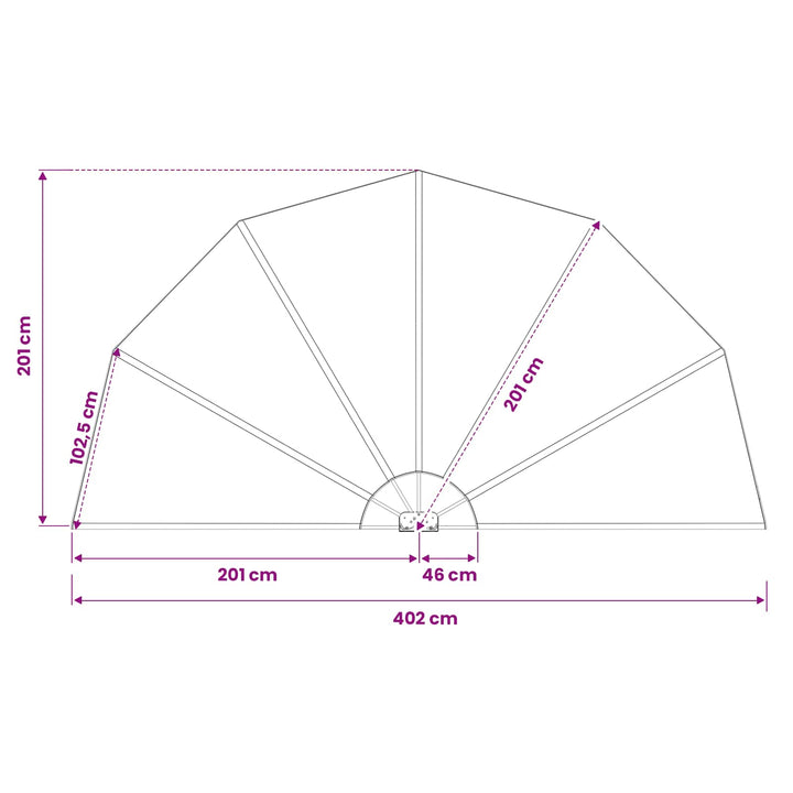 sammenklappelig sidemarkise til terrasse cremefarvet 200 cm