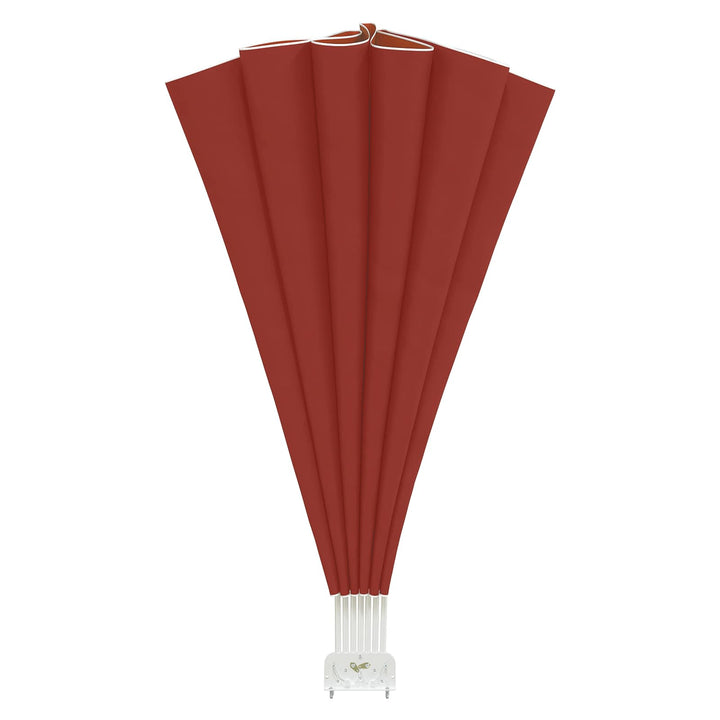 sammenklappelig sidemarkise til terrasse terracotta 160 cm