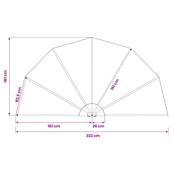 sammenklappelig sidemarkise til terrasse terracotta 160 cm