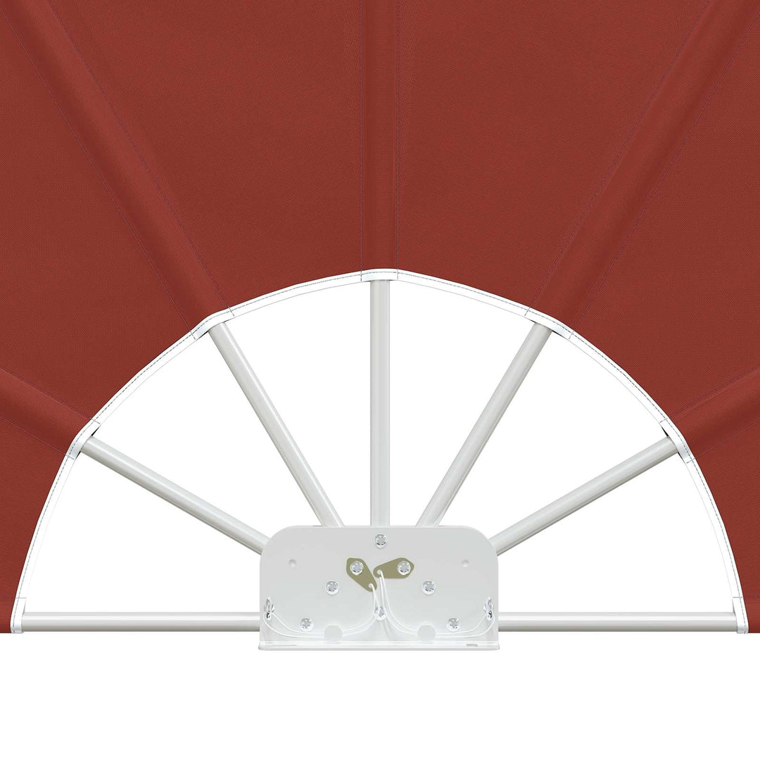 sammenklappelig sidemarkise til terrasse terracotta 200 cm