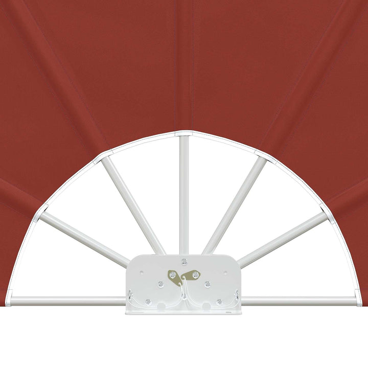 sammenklappelig sidemarkise til terrasse terracotta 200 cm