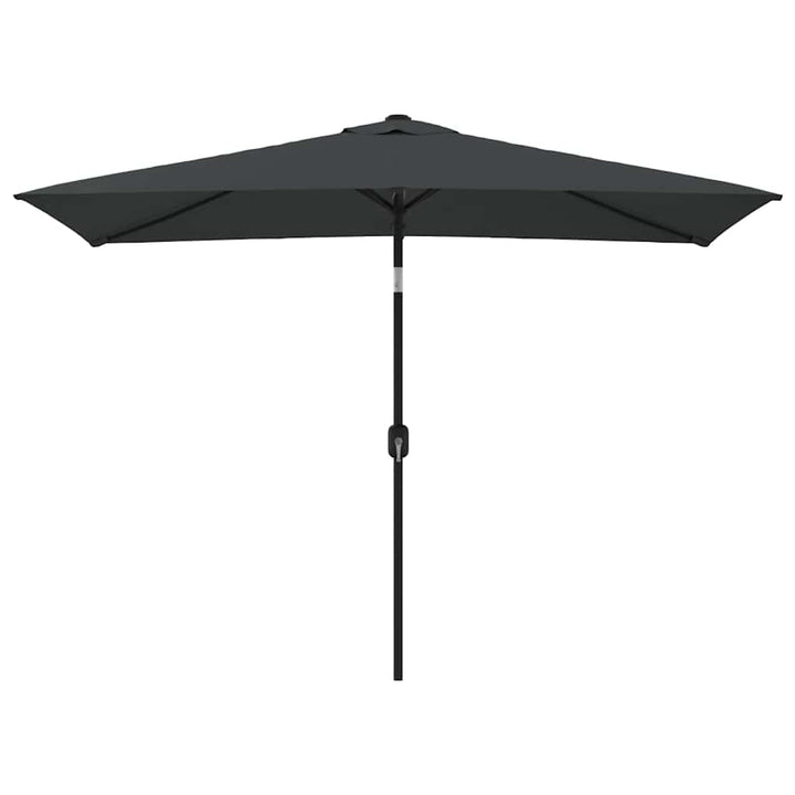 parasol med metalstang 300x200 cm antracitgrå