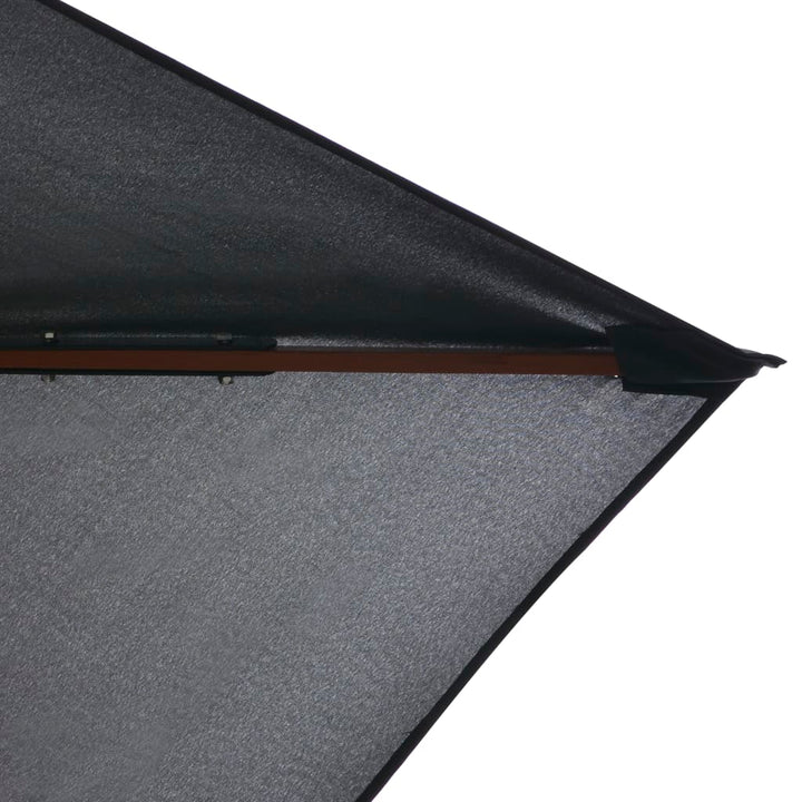 parasol 200x300 cm træstang antracitgrå