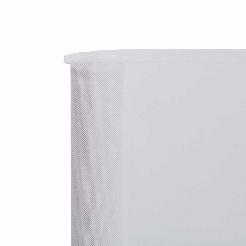 3-panels læsejl stof 400 x 120 cm hvid