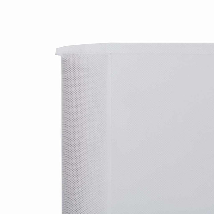 3-panels læsejl stof 400 x 120 cm hvid