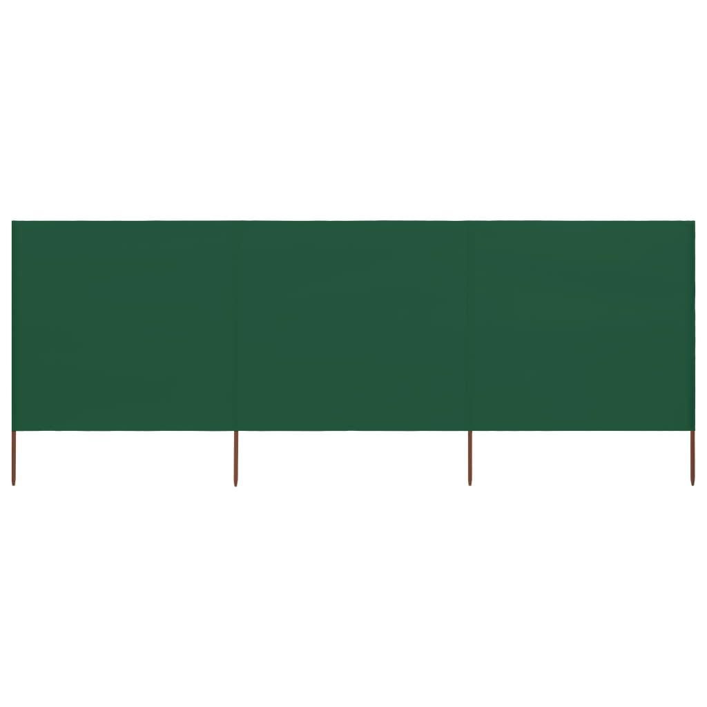 3-panels læsejl stof 400 x 120 cm grøn