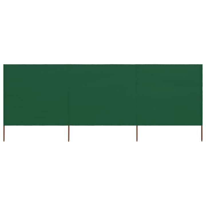 3-panels læsejl stof 400 x 120 cm grøn