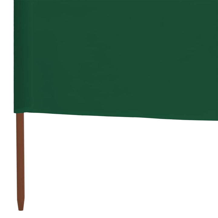 3-panels læsejl stof 400 x 120 cm grøn