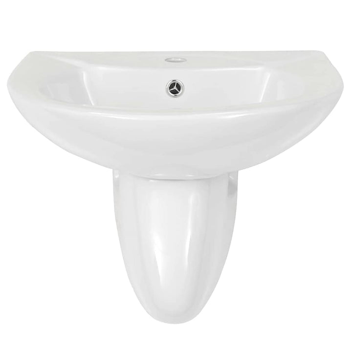 Vask Hvid 52 x 45 x 49 cm Glaseret Keramik