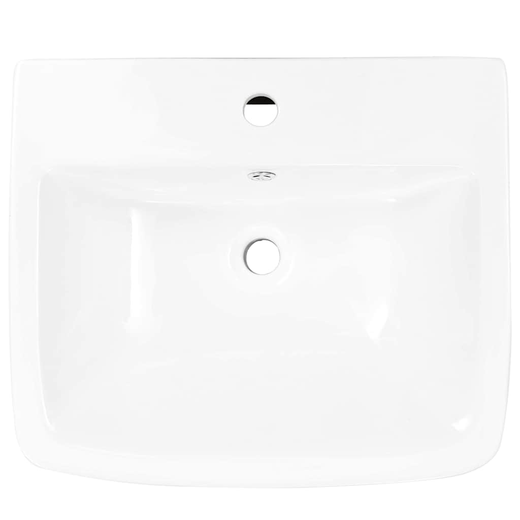 Vask Hvid 53 x 44 x 37 cm Glaseret Keramik