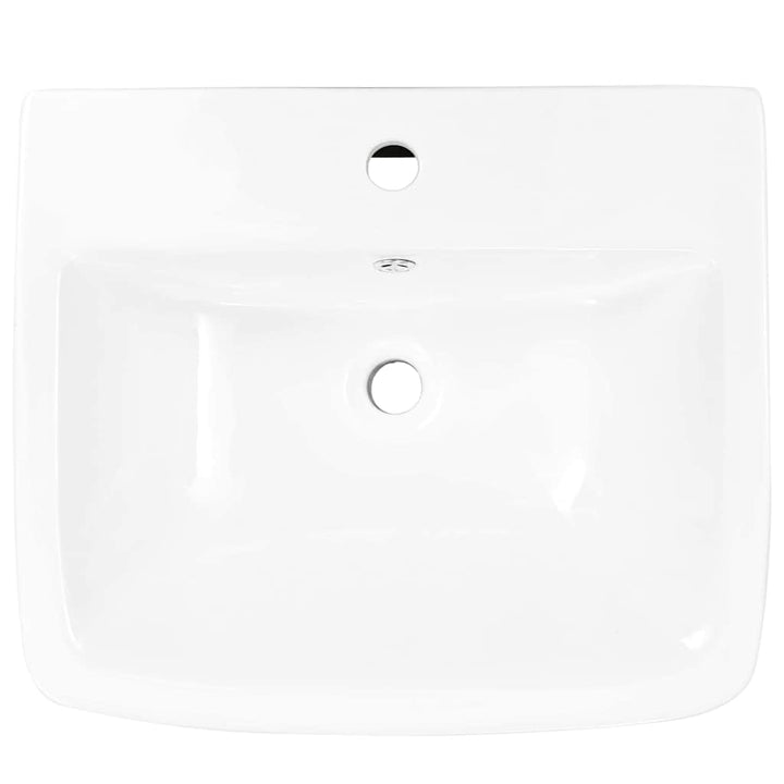 Vask Hvid 53 x 44 x 37 cm Glaseret Keramik