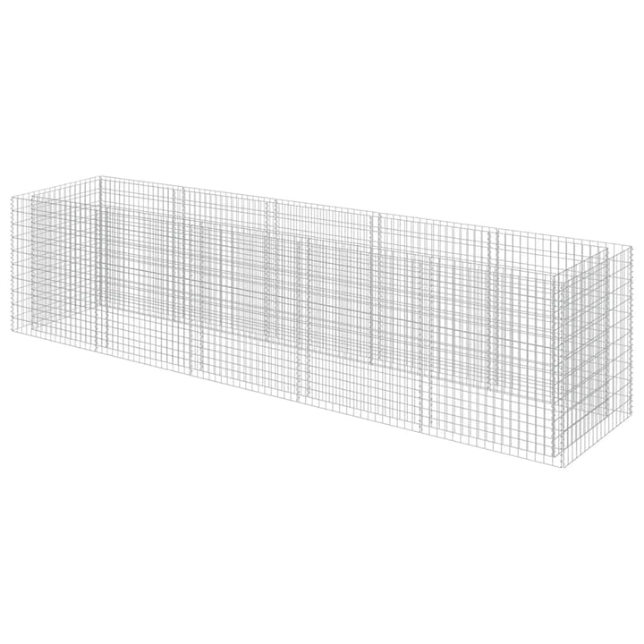 gabion-højbed 450x90x100 cm galvaniseret stål