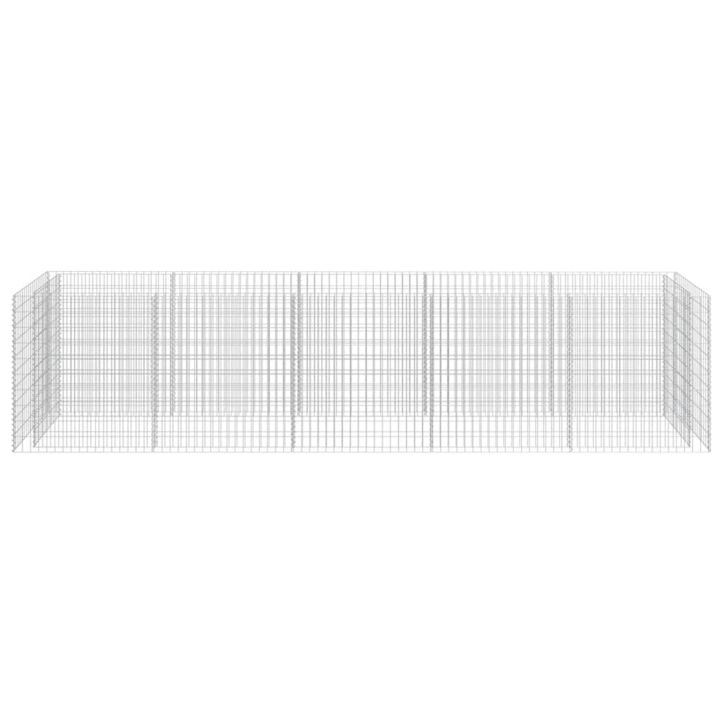 gabion-højbed 450x90x100 cm galvaniseret stål