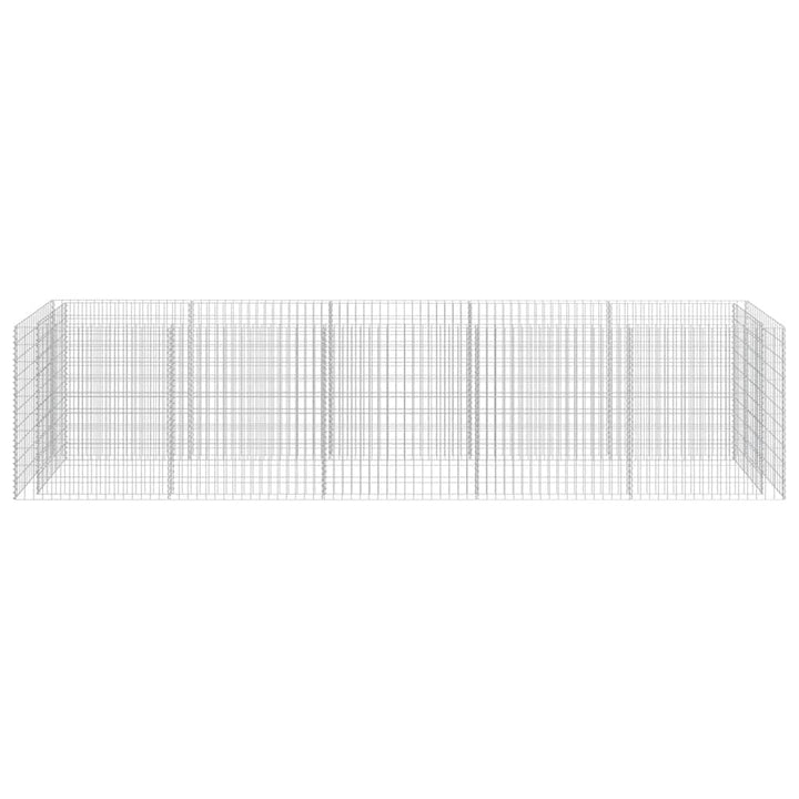 gabion-højbed 450x90x100 cm galvaniseret stål