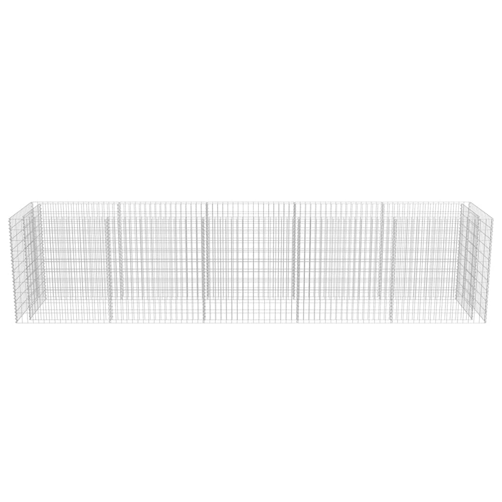 gabion-højbed 450x90x100 cm galvaniseret stål