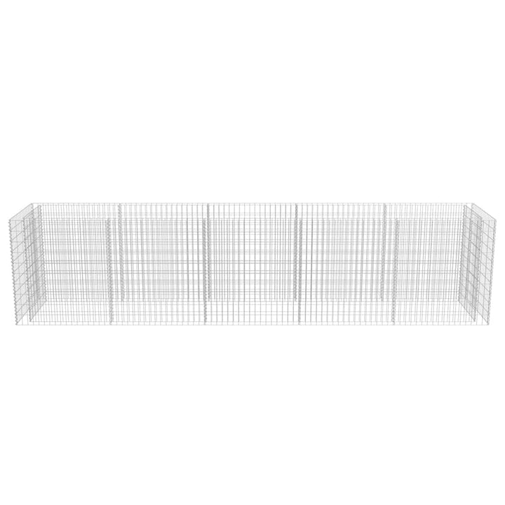 gabion-højbed 450x90x100 cm galvaniseret stål