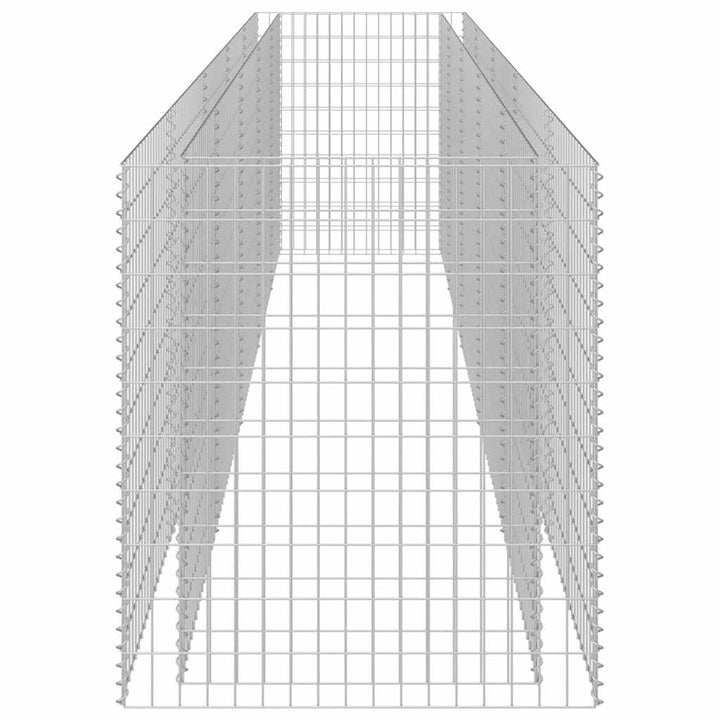 gabion-højbed 450x90x100 cm galvaniseret stål