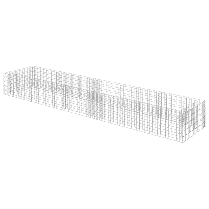 gabion-højbed 450x90x50 cm galvaniseret stål