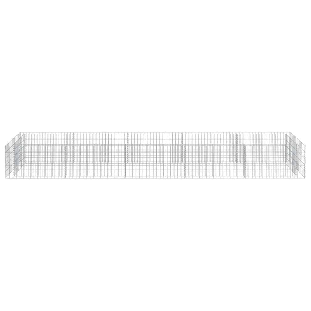 gabion-højbed 450x90x50 cm galvaniseret stål