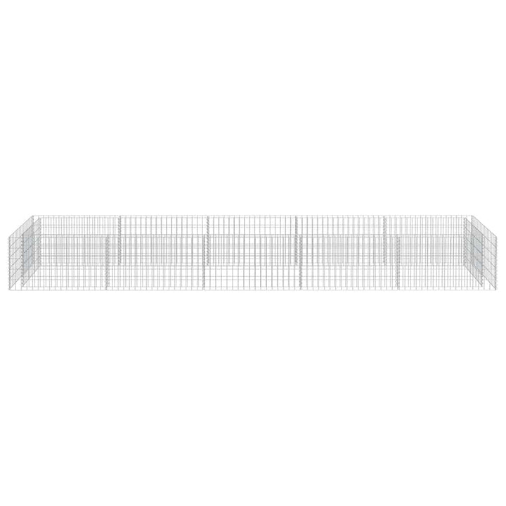 gabion-højbed 450x90x50 cm galvaniseret stål