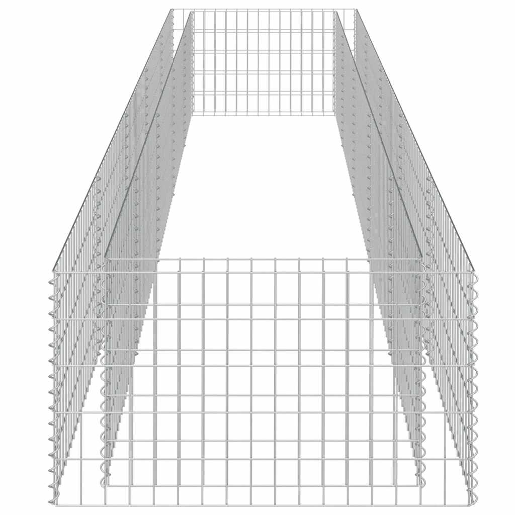 gabion-højbed 450x90x50 cm galvaniseret stål