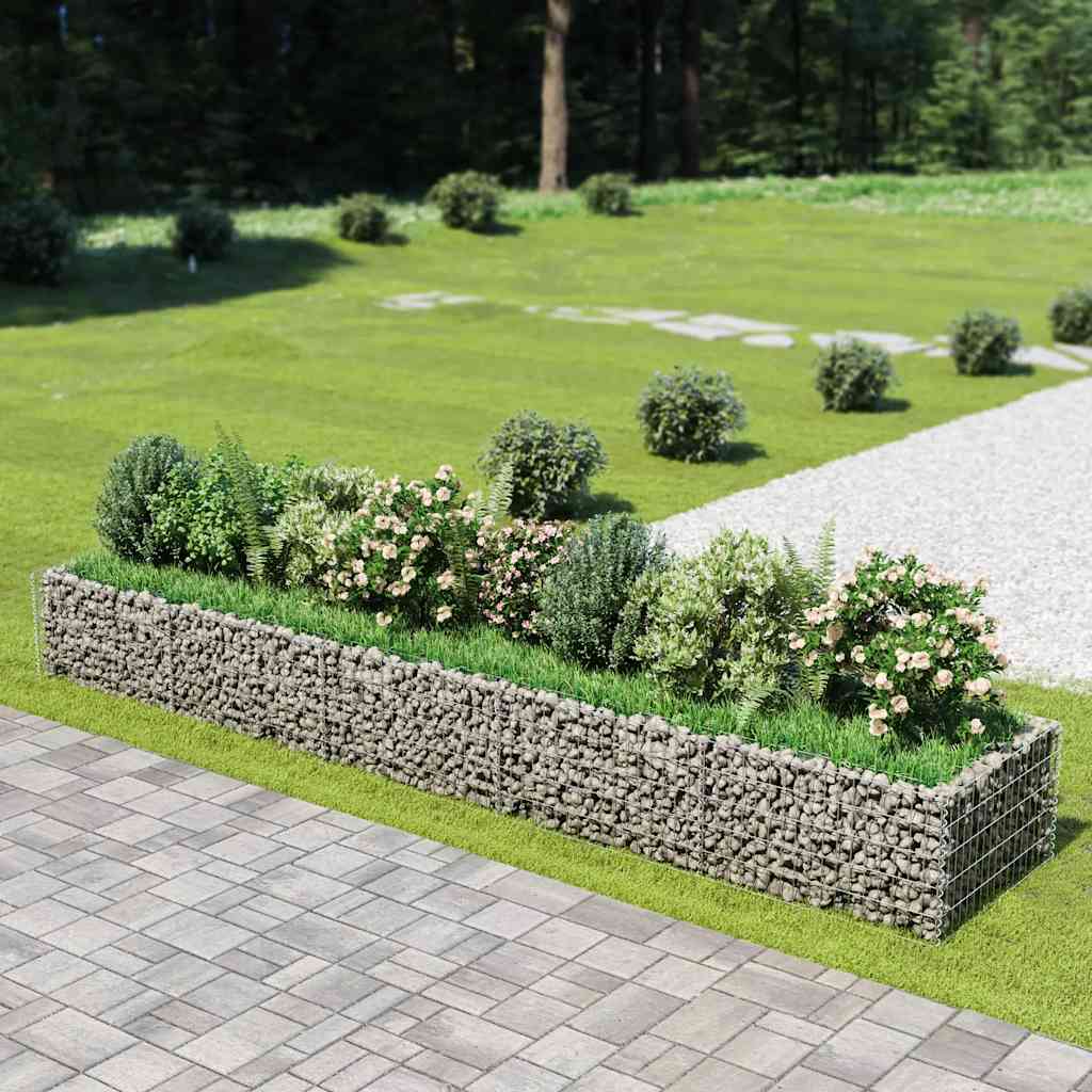 gabion-højbed 450x90x50 cm galvaniseret stål