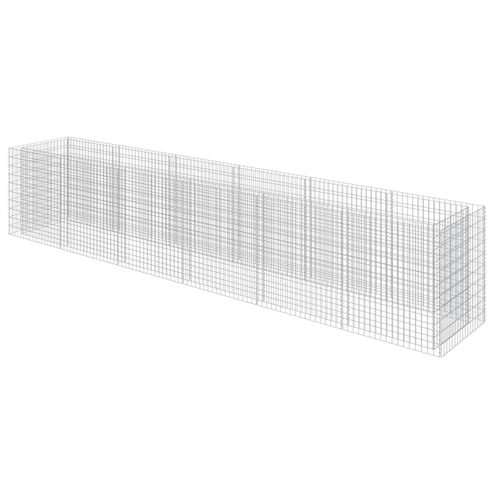 gabion-højbed 540x90x100 cm galvaniseret stål