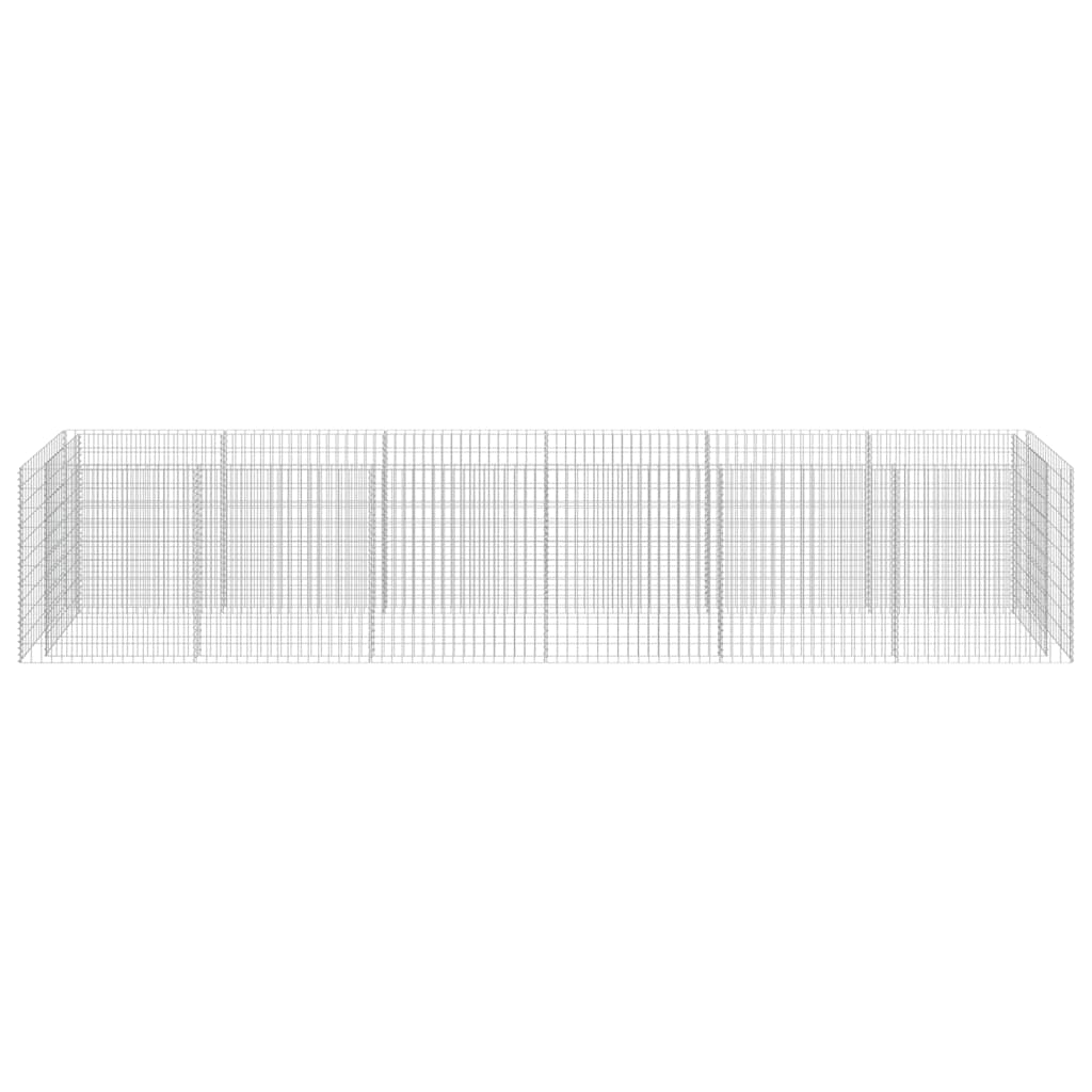 gabion-højbed 540x90x100 cm galvaniseret stål