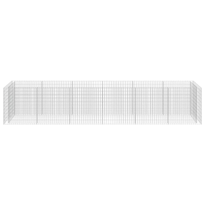 gabion-højbed 540x90x100 cm galvaniseret stål