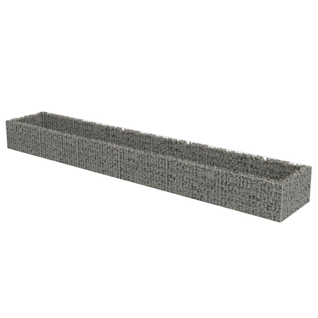 gabion-højbed 540x90x50 cm galvaniseret stål