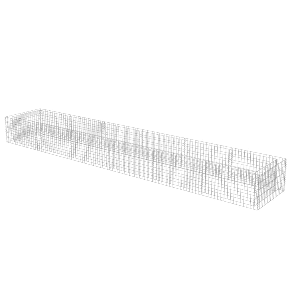gabion-højbed 540x90x50 cm galvaniseret stål