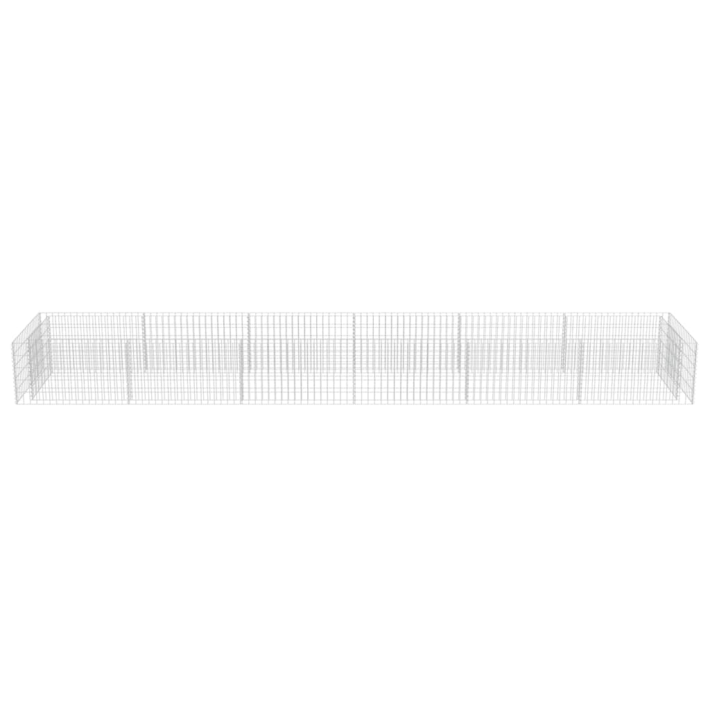 gabion-højbed 540x90x50 cm galvaniseret stål