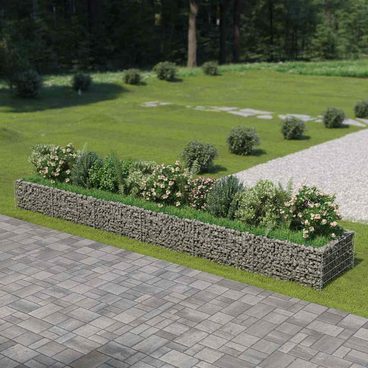 gabion-højbed 540x90x50 cm galvaniseret stål
