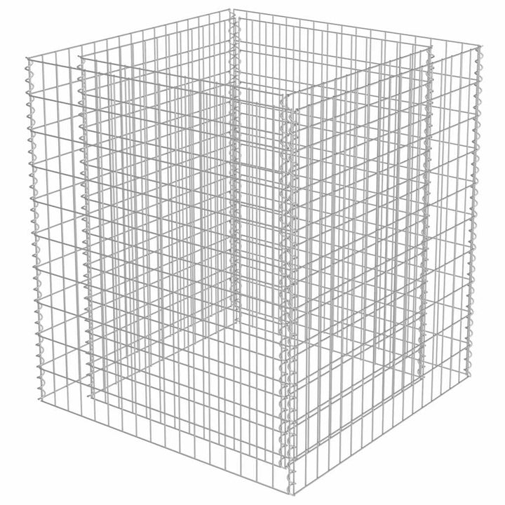 gabion-højbed 90x90x100 cm galvaniseret stål